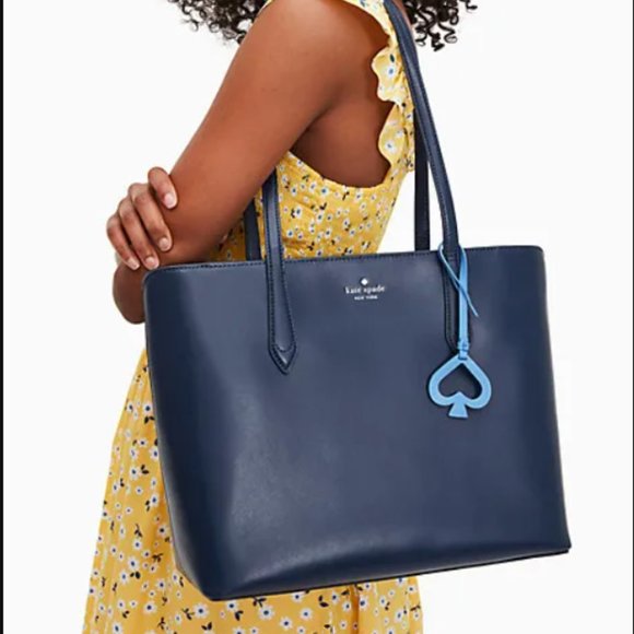 HOST PICK! NWT  Large KATE SPADE Breanna Navy Tote - Picture 3 of 3